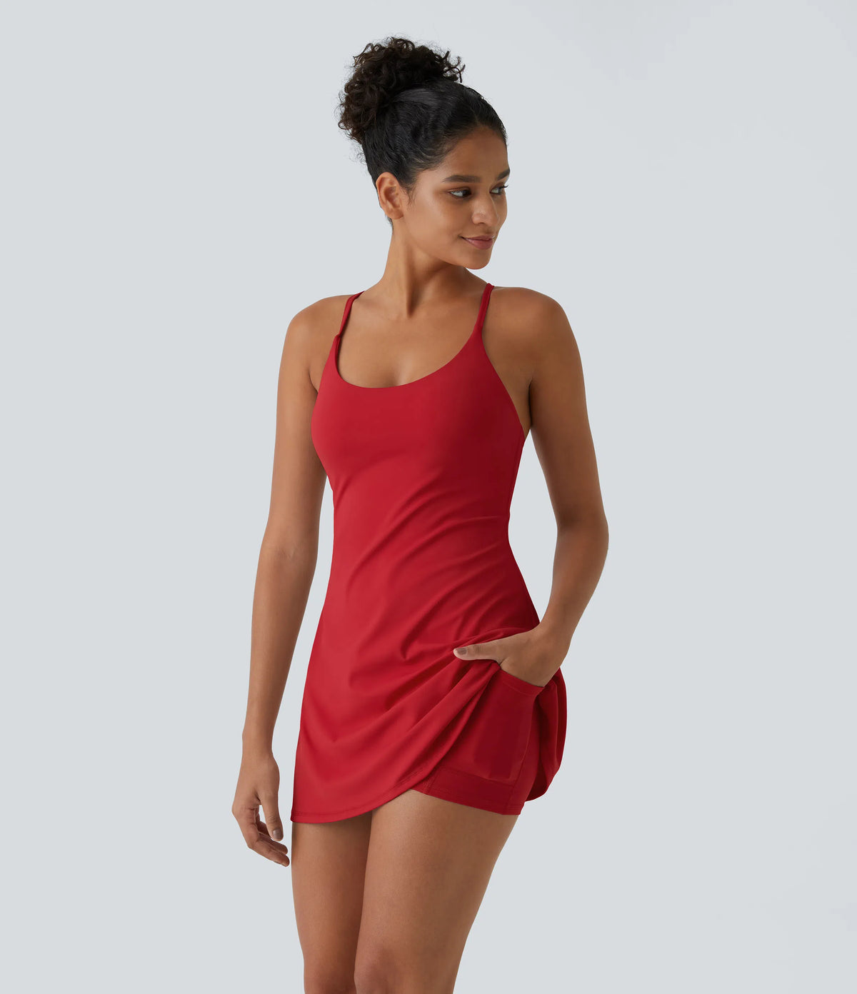 🔥Summer Sale - 78% OFF💥Softlyzero Plush Backless Active Dress-Easy Peezy