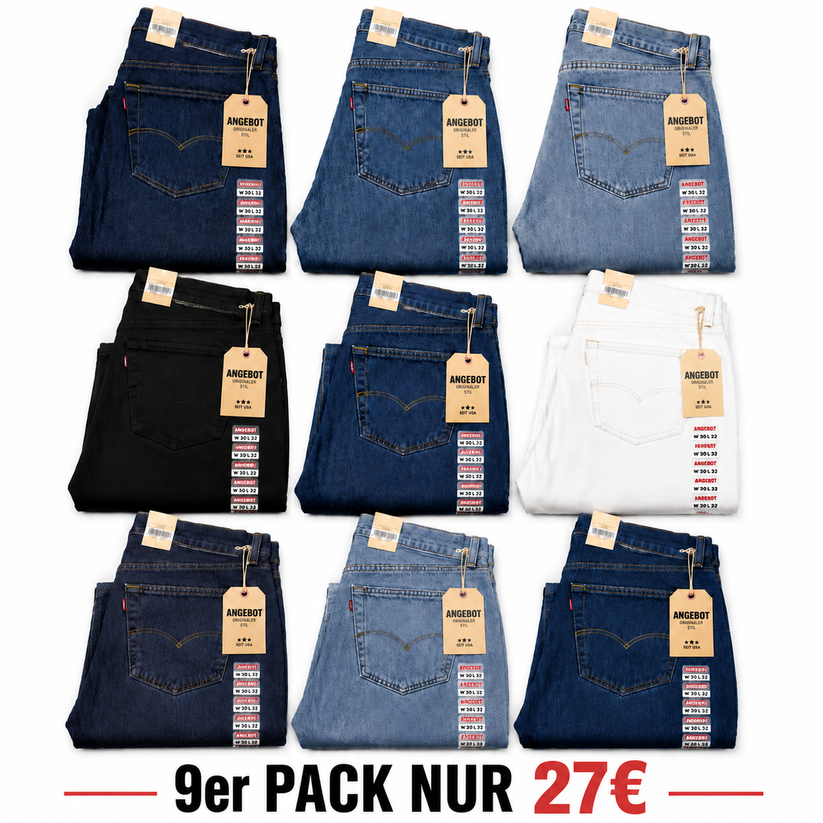 Flex Stretch Slim Straight Jeans – Letzter Tag der Aktion 🔥